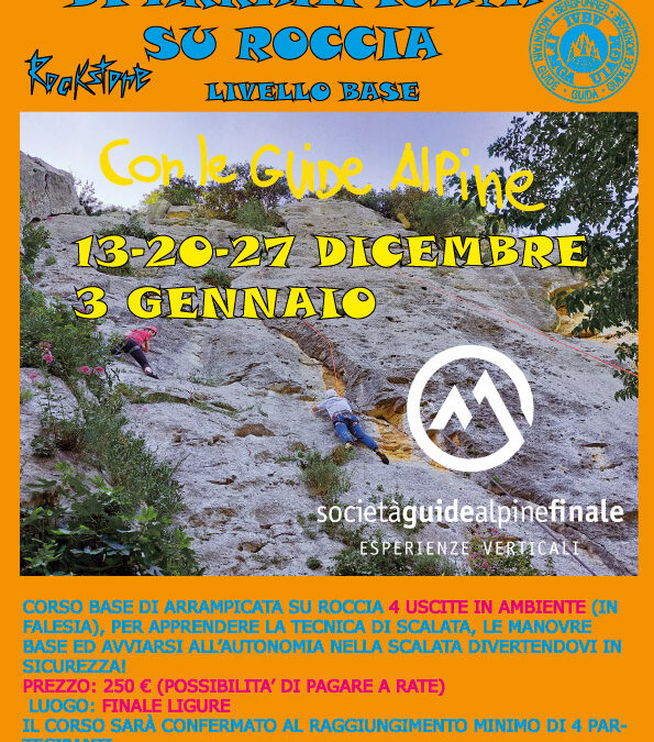 CLIMBING COURSE 2020/21 IN FINALE LIGURE